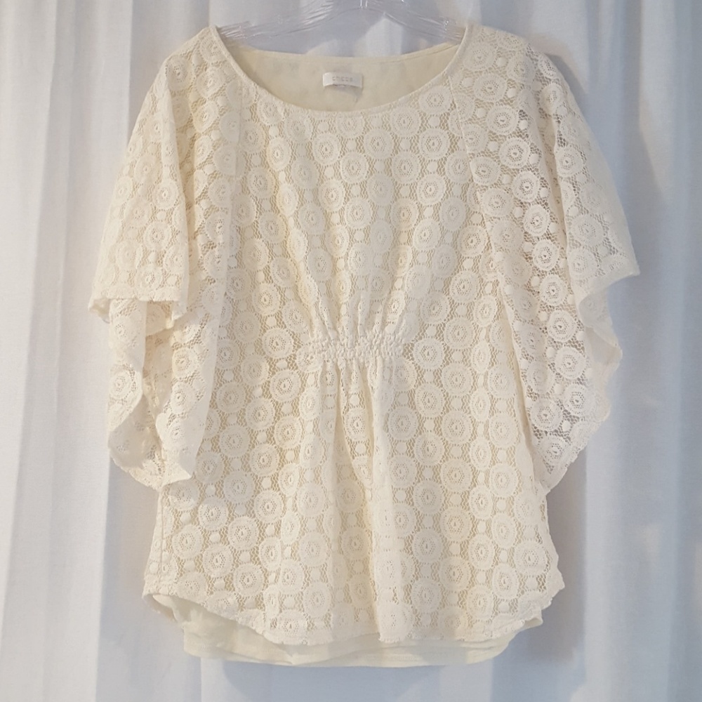 Cream Lace Blouse